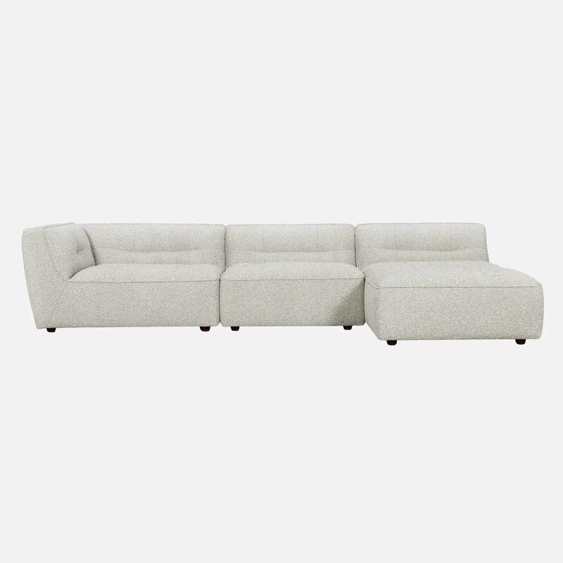 NED Collections Grace Sofa 1 Seater - Oat Cloud image number 3
